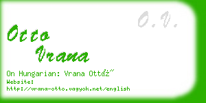 otto vrana business card